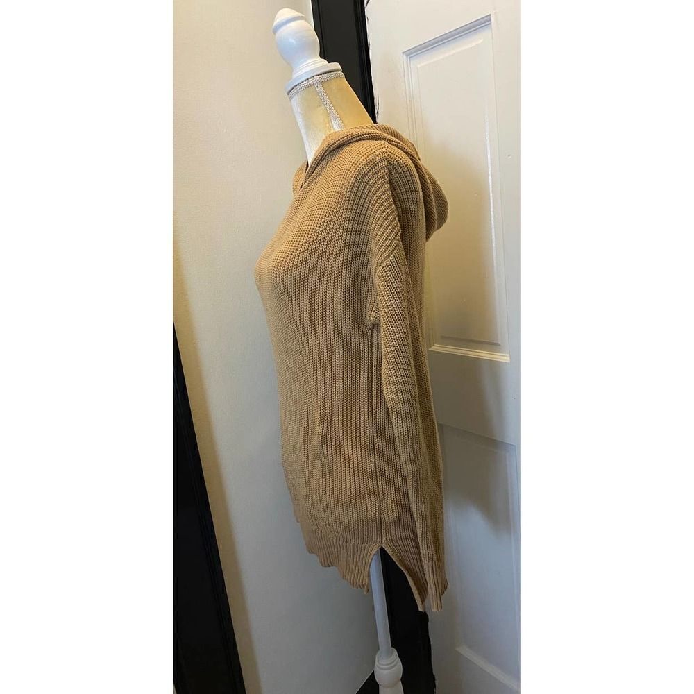 Cynthia Rowley Hooded Waffle Knit Tunic Sweater - Women's Size Small